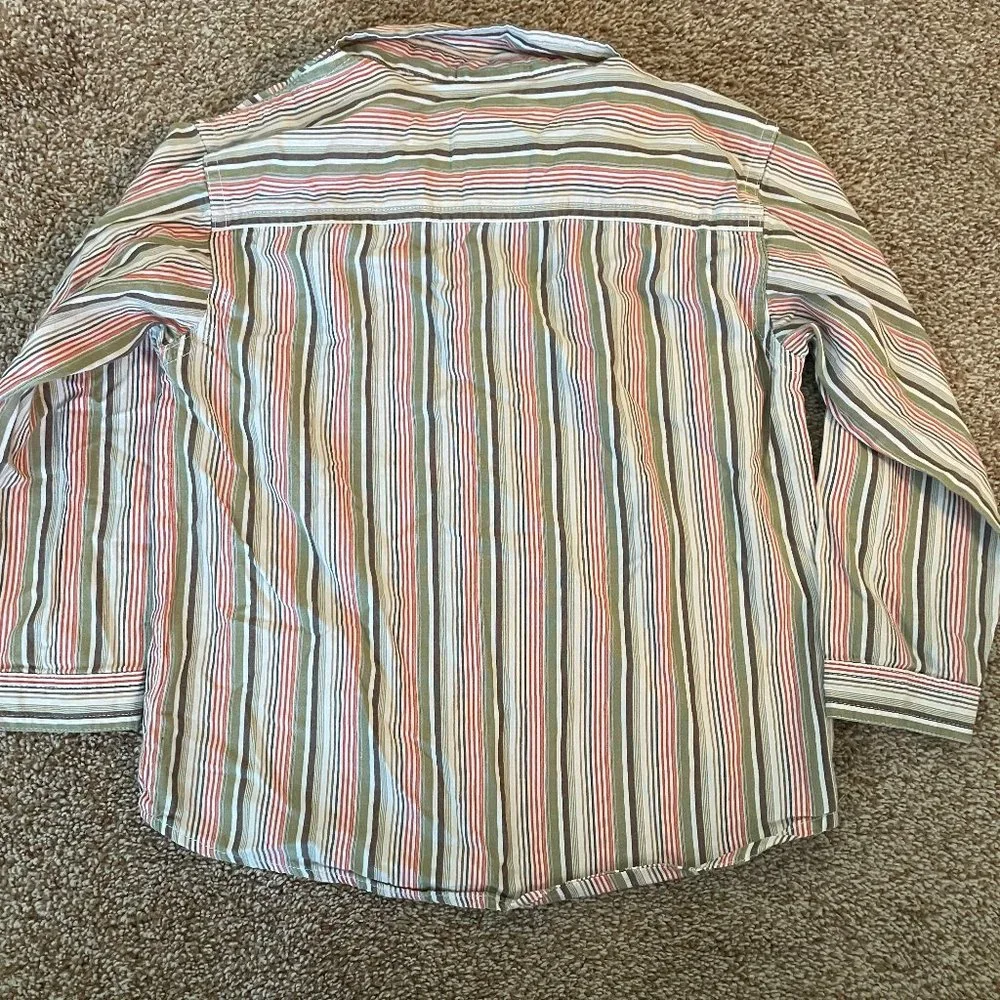 Old Navy Striped Long Sleeve Button Down Shirt 5T